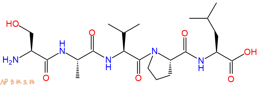 专肽生物产品H2N-Ser-Ala-Val-Pro-Leu-COOH