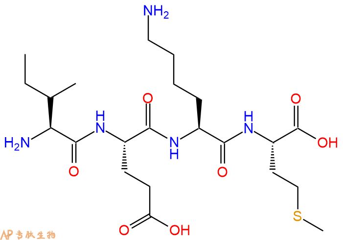 专肽生物产品H2N-Ile-Glu-Lys-Met-COOH