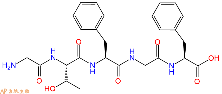 专肽生物产品H2N-Gly-Thr-Phe-Gly-Phe-COOH