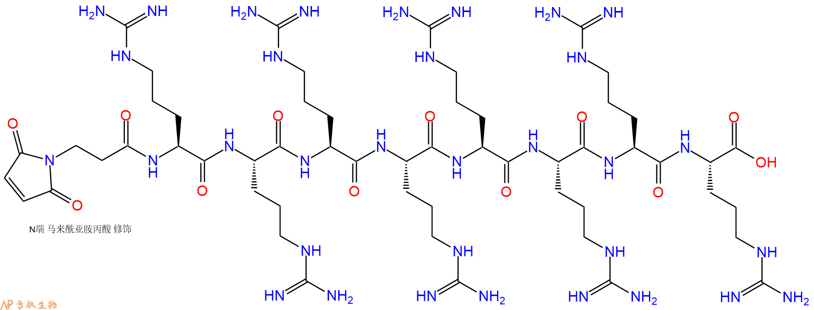 专肽生物产品3Mal-Arg8-COOH