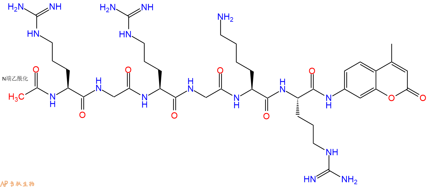 专肽生物产品Ac-Arg-Gly-Arg-Gly-Lys-Arg-AMC
