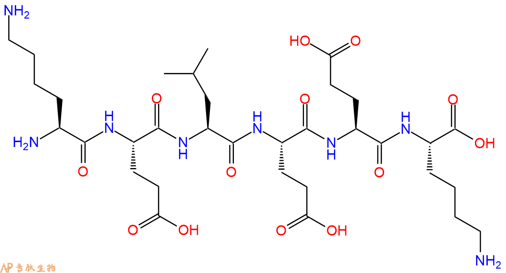 专肽生物产品H2N-Lys-Glu-Leu-Glu-Glu-Lys-COOH