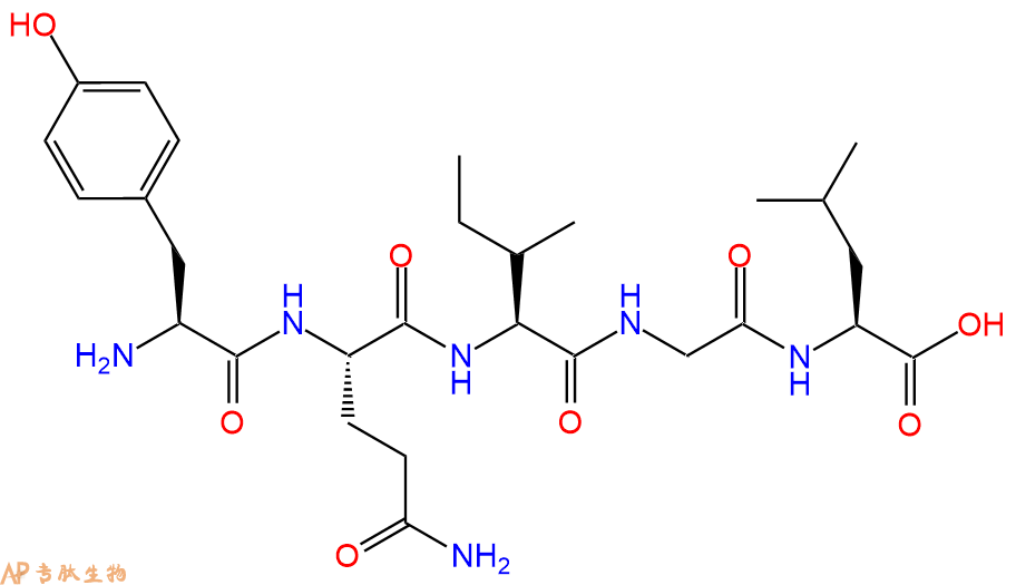 专肽生物产品H2N-Tyr-Gln-Ile-Gly-Leu-COOH