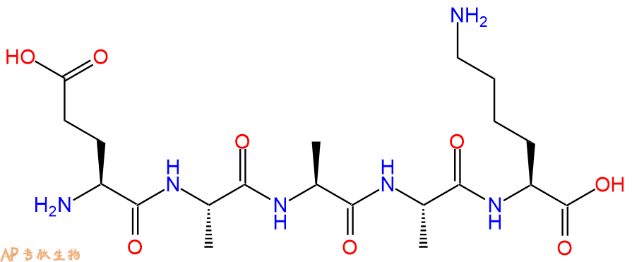 专肽生物产品H2N-Glu-Ala-Ala-Ala-Lys-COOH