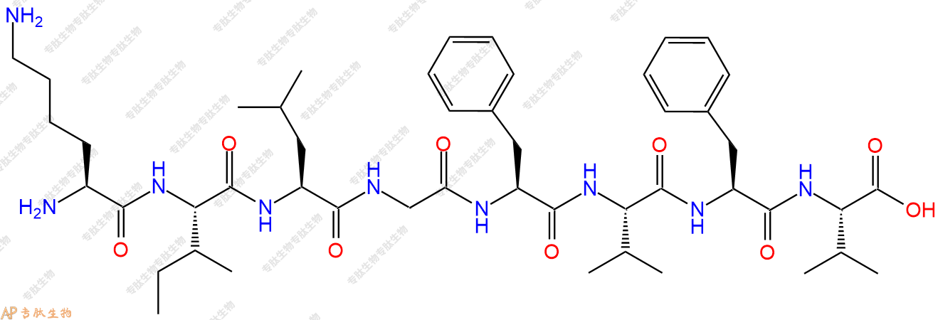 专肽生物产品H2N-Lys-Ile-Leu-Gly-Phe-Val-Phe-Val-COOH