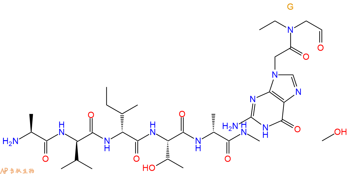 专肽生物产品H2N-Ala-DVal-DIle-Thr-DAla-5'G3'-COOH