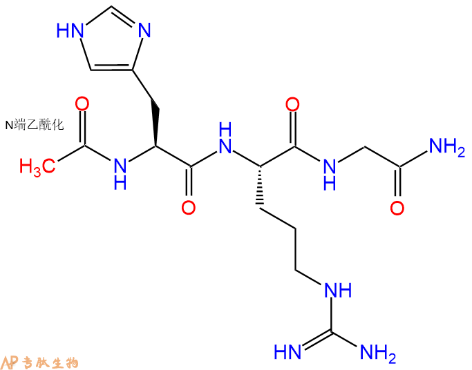 专肽生物产品Ac-His-Arg-Gly-NH2
