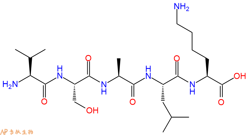 专肽生物产品H2N-Val-Ser-Ala-Leu-Lys-COOH