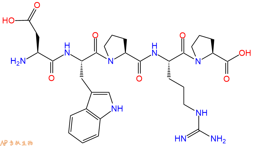 专肽生物产品H2N-Asp-Trp-Pro-Arg-Pro-COOH