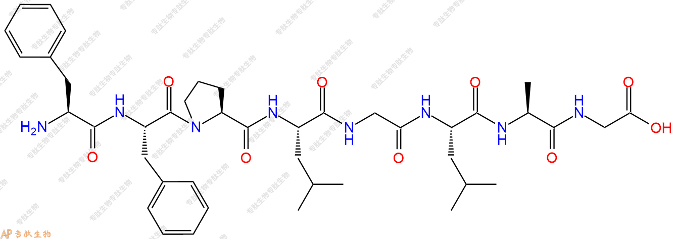 专肽生物产品H2N-Phe-Phe-Pro-Leu-Gly-Leu-Ala-Gly-COOH