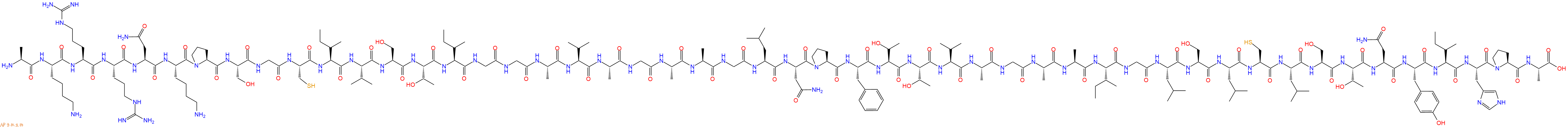 专肽生物产品H2N-Ala-Lys-Arg-Arg-Asn-Lys-Pro-Ser-Gly-Cys-Ile-Val-Ser-Thr-Ile-Gly-Gly-Ala-Val-Ala-Gly-Ala-Ala-Gly-Leu-Asn-Pro-Phe-Thr-Thr-Val-Ala-Gly-Ala-Ala-Ile-Gly-Leu-Ser-Leu-Cys-Leu-Ser-Thr-Asn-Tyr-Ile-His-Pro-Ala-COOH