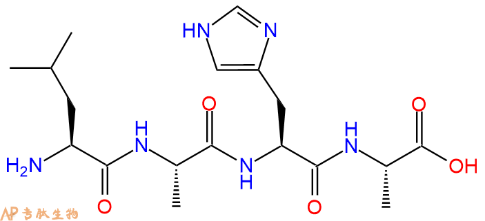 专肽生物产品H2N-Leu-Ala-His-Ala-COOH