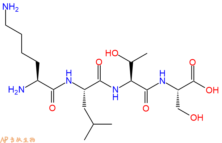 专肽生物产品H2N-Lys-Leu-Thr-Ser-COOH