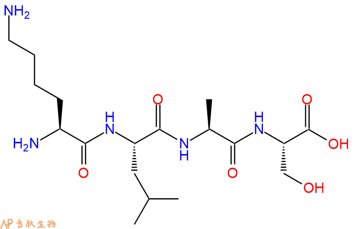 专肽生物产品H2N-Lys-Leu-Ala-Ser-COOH