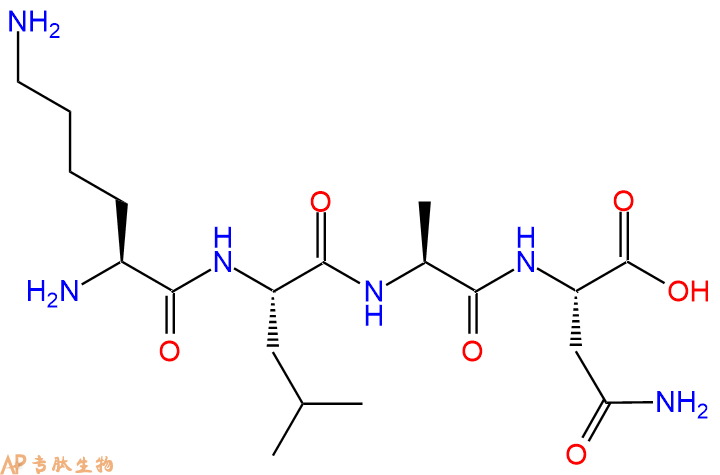 专肽生物产品H2N-Lys-Leu-Ala-Asn-COOH