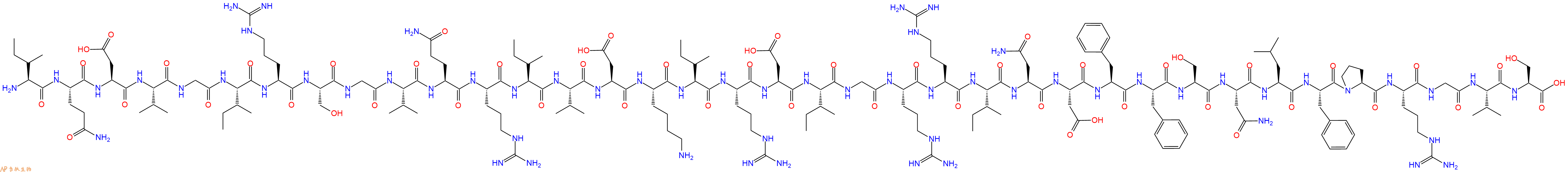 专肽生物产品H2N-Ile-Gln-Asp-Val-Gly-Ile-Arg-Ser-Gly-Val-Gln-Arg-Ile-Val-Asp-Lys-Ile-Arg-Asp-Ile-Gly-Arg-Arg-Ile-Asn-Asp-Phe-Phe-Ser-Asn-Leu-Phe-Pro-Arg-Gly-Val-Ser-COOH