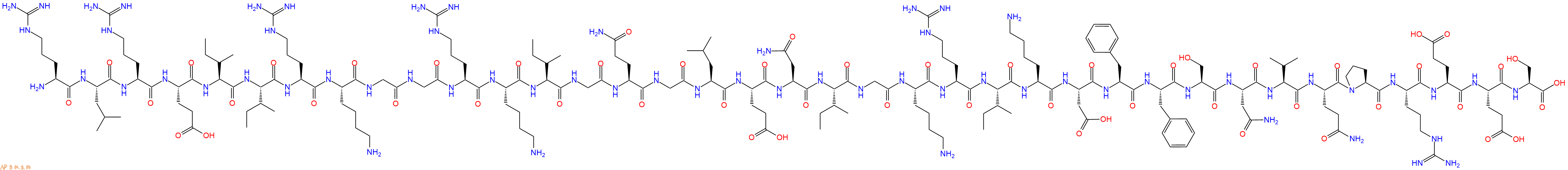 专肽生物产品H2N-Arg-Leu-Arg-Glu-Ile-Ile-Arg-Lys-Gly-Gly-Arg-Lys-Ile-Gly-Gln-Gly-Leu-Glu-Asn-Ile-Gly-Lys-Arg-Ile-Lys-Asp-Phe-Phe-Ser-Asn-Val-Gln-Pro-Arg-Glu-Glu-Ser-COOH