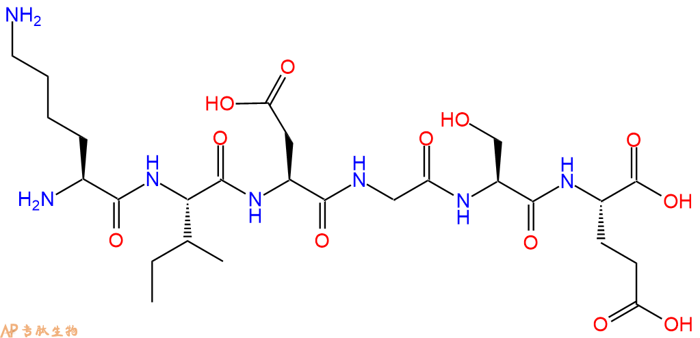专肽生物产品H2N-Lys-Ile-Asp-Gly-Ser-Glu-COOH