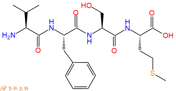 专肽生物产品H2N-Val-Phe-Ser-Met-COOH