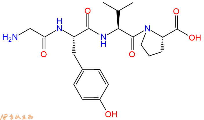 专肽生物产品H2N-Gly-Tyr-Val-Pro-COOH