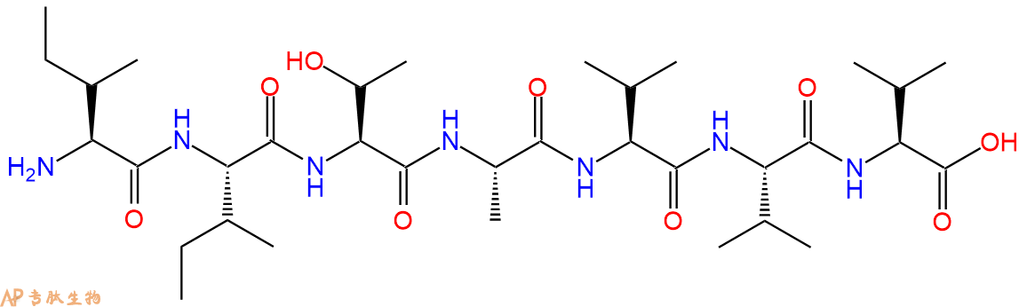 专肽生物产品H2N-Ile-Ile-Thr-Ala-Val-Val-Val-COOH
