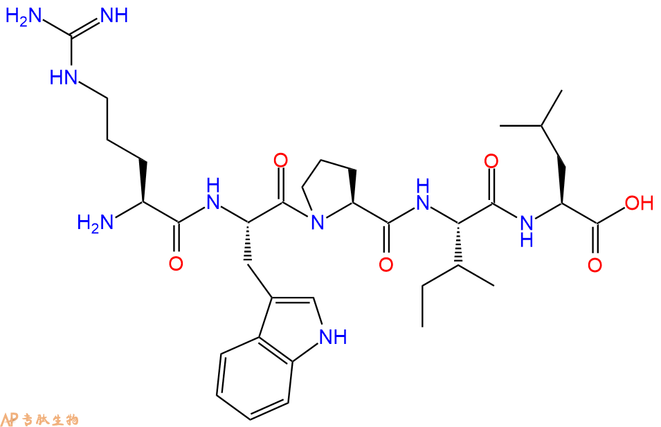 专肽生物产品H2N-Arg-Trp-Pro-Ile-Leu-COOH