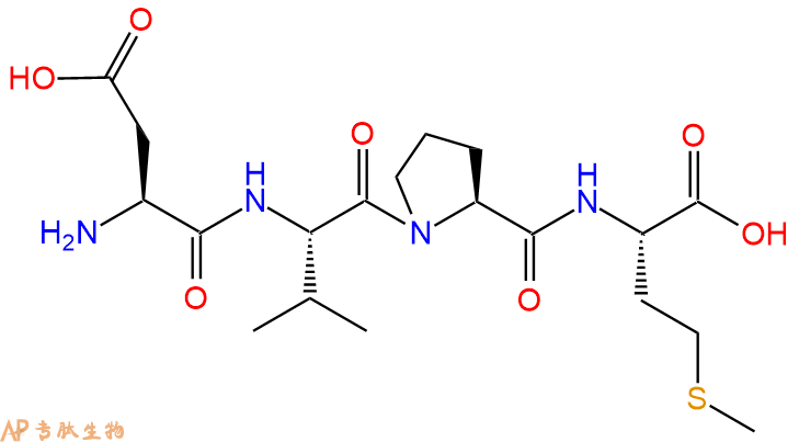 专肽生物产品H2N-Asp-Val-Pro-Met-COOH