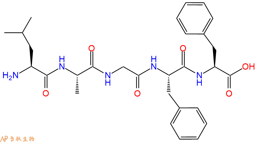 专肽生物产品H2N-Leu-Ala-Gly-Phe-Phe-COOH