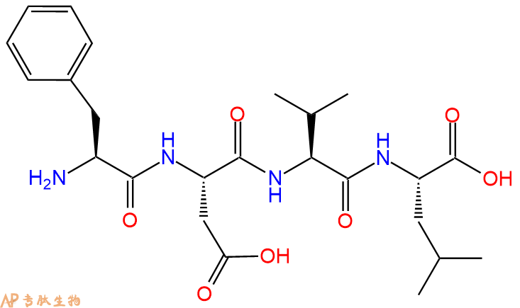 专肽生物产品H2N-Phe-Asp-Val-Leu-COOH