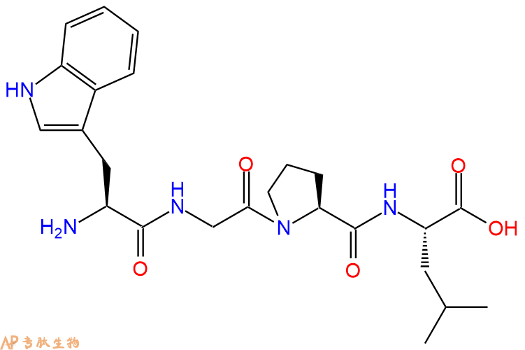 专肽生物产品H2N-Trp-Gly-Pro-Leu-COOH