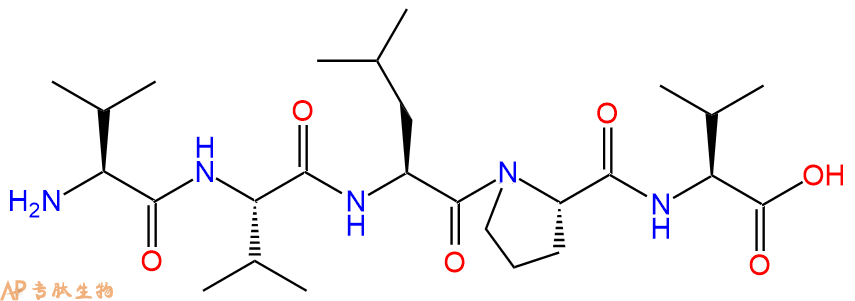 专肽生物产品H2N-Val-Val-Leu-Pro-Val-COOH