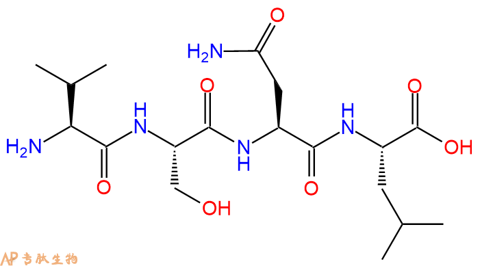 专肽生物产品H2N-Val-Ser-Asn-Leu-COOH