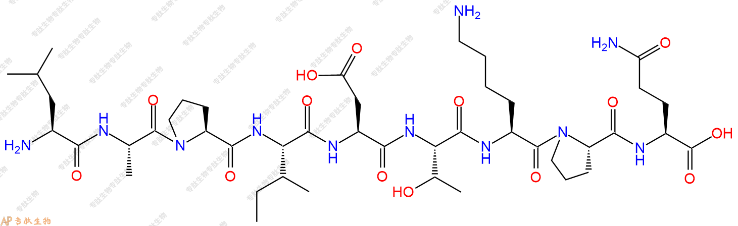 专肽生物产品H2N-Leu-Ala-Pro-Ile-Asp-Thr-Lys-Pro-Gln-COOH