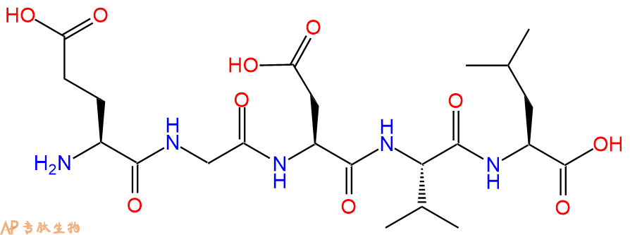 专肽生物产品H2N-Glu-Gly-Asp-Val-Leu-COOH