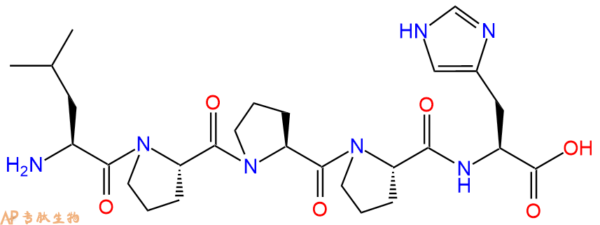 专肽生物产品H2N-Leu-Pro-Pro-Pro-His-COOH