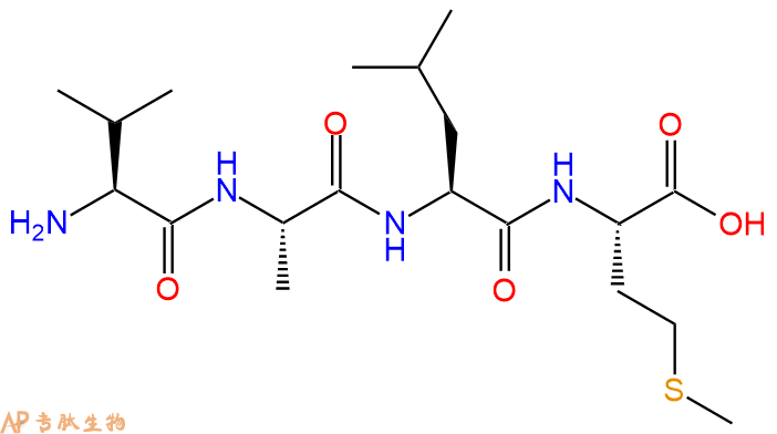 专肽生物产品H2N-Val-Ala-Leu-Met-COOH