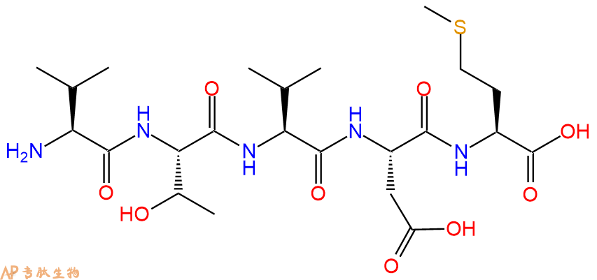 专肽生物产品H2N-Val-Thr-Val-Asp-Met-COOH