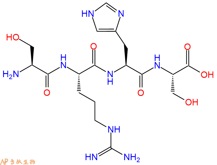 专肽生物产品H2N-Ser-Arg-His-Ser-COOH