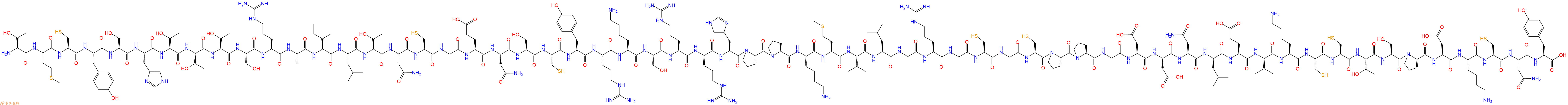 专肽生物产品H2N-Thr-Met-Cys-Tyr-Ser-His-Thr-Thr-Thr-Ser-Arg-Ala-Ile-Leu-Thr-Asn-Cys-Gly-Glu-Asn-Ser-Cys-Tyr-Arg-Lys-Ser-Arg-Arg-His-Pro-Pro-Lys-Met-Val-Leu-Gly-Arg-Gly-Cys-Gly-Cys-Pro-Pro-Gly-Asp-Asp-Asn-Leu-Glu-Val-Lys-Cys-Cys-Thr-Ser-Pro-Asp-Lys-Cys-Asn-Tyr-COOH