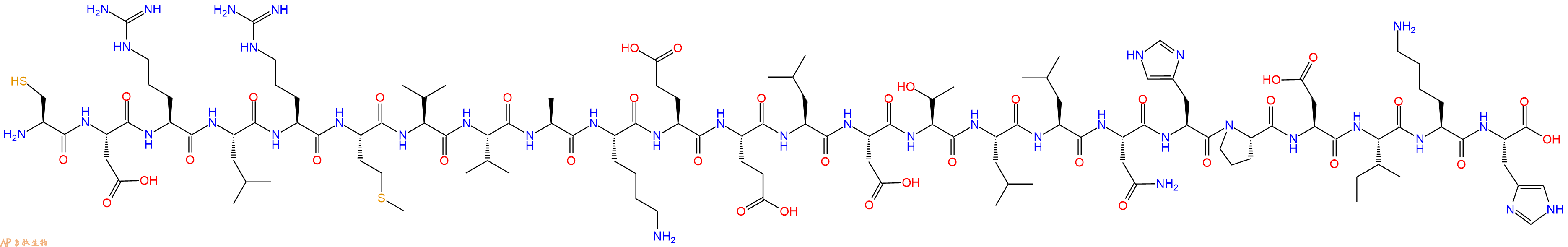 专肽生物产品H2N-Cys-Asp-Arg-Leu-Arg-Met-Val-Val-Ala-Lys-Glu-Glu-Leu-Asp-Thr-Leu-Leu-Asn-His-Pro-Asp-Ile-Lys-His-COOH