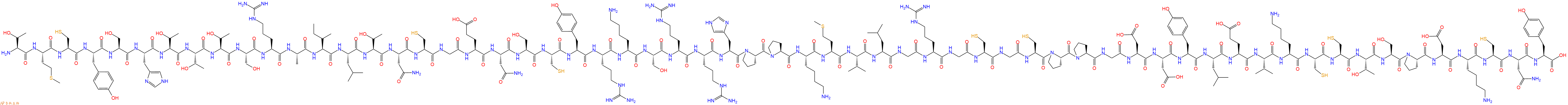 专肽生物产品H2N-Thr-Met-Cys-Tyr-Ser-His-Thr-Thr-Thr-Ser-Arg-Ala-Ile-Leu-Thr-Asn-Cys-Gly-Glu-Asn-Ser-Cys-Tyr-Arg-Lys-Ser-Arg-Arg-His-Pro-Pro-Lys-Met-Val-Leu-Gly-Arg-Gly-Cys-Gly-Cys-Pro-Pro-Gly-Asp-Asp-Tyr-Leu-Glu-Val-Lys-Cys-Cys-Thr-Ser-Pro-Asp-Lys-Cys-Asn-Tyr-COOH