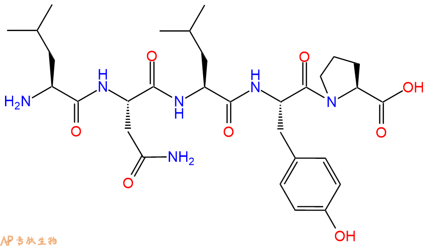 专肽生物产品H2N-Leu-Asn-Leu-Tyr-Pro-COOH