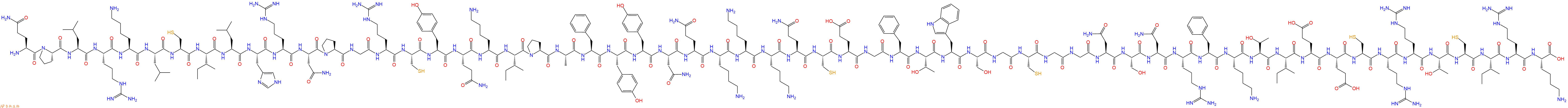 专肽生物产品H2N-Gln-Pro-Leu-Arg-Lys-Leu-Cys-Ile-Leu-His-Arg-Asn-Pro-Gly-Arg-Cys-Tyr-Gln-Lys-Ile-Pro-Ala-Phe-Tyr-Tyr-Asn-Gln-Lys-Lys-Lys-Gln-Cys-Glu-Gly-Phe-Thr-Trp-Ser-Gly-Cys-Gly-Gly-Asn-Ser-Asn-Arg-Phe-Lys-Thr-Ile-Glu-Glu-Cys-Arg-Arg-Thr-Cys-Ile-Arg-Lys-COOH