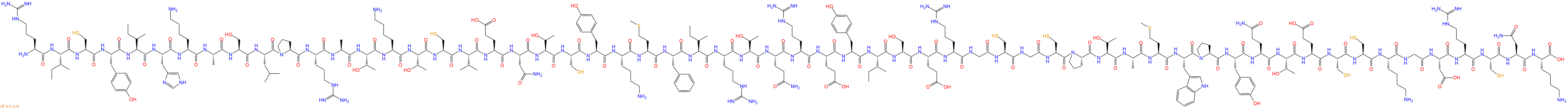 专肽生物产品H2N-Arg-Ile-Cys-Tyr-Ile-His-Lys-Ala-Ser-Leu-Pro-Arg-Ala-Thr-Lys-Thr-Cys-Val-Glu-Asn-Thr-Cys-Tyr-Lys-Met-Phe-Ile-Arg-Thr-Gln-Arg-Glu-Tyr-Ile-Ser-Glu-Arg-Gly-Cys-Gly-Cys-Pro-Thr-Ala-Met-Trp-Pro-Tyr-Gln-Thr-Glu-Cys-Cys-Lys-Gly-Asp-Arg-Cys-Asn-Lys-COOH