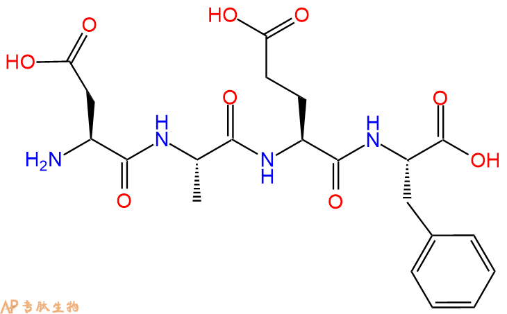 专肽生物产品H2N-Asp-Ala-Glu-Phe-COOH