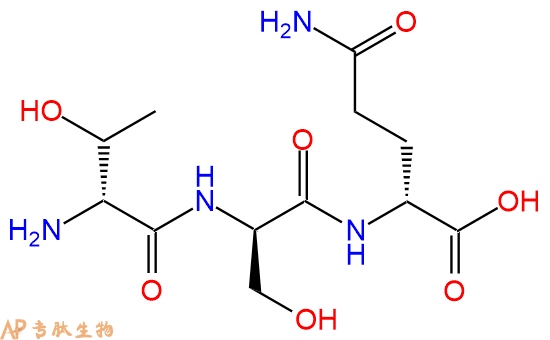 专肽生物产品H2N-DThr-DSer-DGln-COOH
