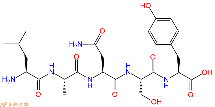 专肽生物产品H2N-Leu-Ala-Asn-Ser-Tyr-COOH