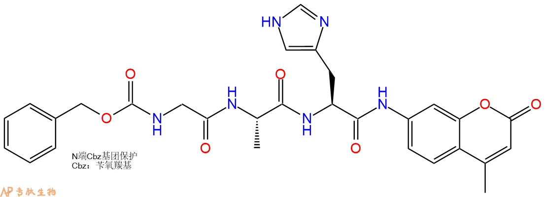 专肽生物产品Cbz-Gly-Ala-His-AMC201928-37-2