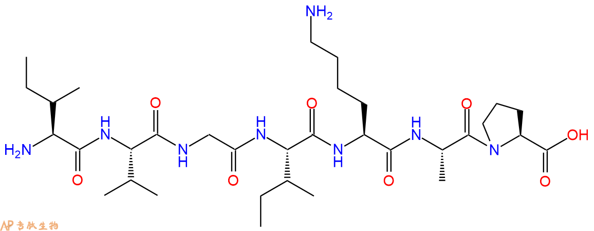 专肽生物产品H2N-Ile-Val-Gly-Ile-Lys-Ala-Pro-COOH