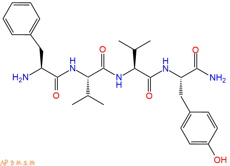 专肽生物产品H2N-Phe-Val-Val-Tyr-NH2